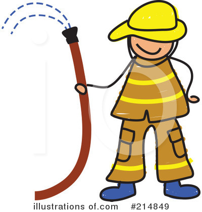 Royalty-Free (RF) Fireman Clipart Illustration by Prawny - Stock Sample #214849
