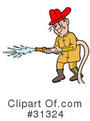 Fireman Clipart #31324 by LaffToon