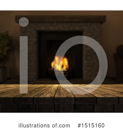 Royalty-Free (RF) Fireplace Clipart Illustration by KJ Pargeter - Stock Sample #1515160