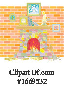Fireplace Clipart #1669532 by Alex Bannykh