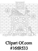Fireplace Clipart #1669533 by Alex Bannykh