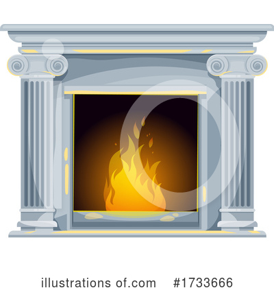 Royalty-Free (RF) Fireplace Clipart Illustration by Vector Tradition SM - Stock Sample #1733666