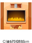 Fireplace Clipart #1736685 by Vector Tradition SM