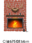 Fireplace Clipart #1758614 by Vector Tradition SM