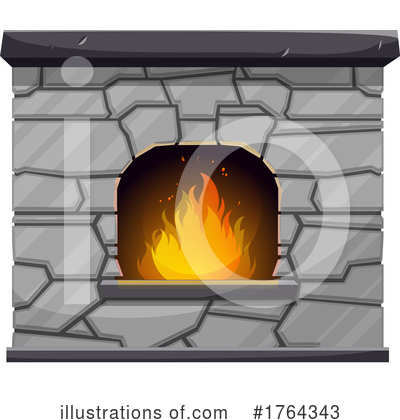 Royalty-Free (RF) Fireplace Clipart Illustration by Vector Tradition SM - Stock Sample #1764343