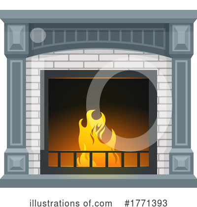 Royalty-Free (RF) Fireplace Clipart Illustration by Vector Tradition SM - Stock Sample #1771393