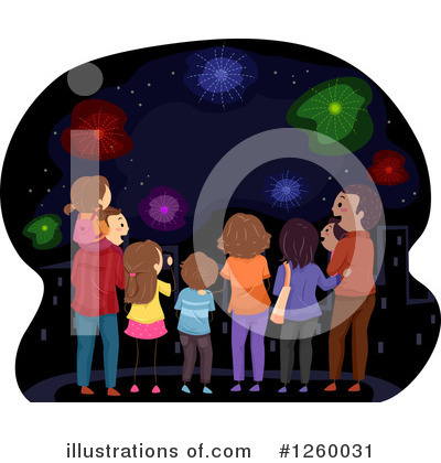 Royalty-Free (RF) Fireworks Clipart Illustration by BNP Design Studio - Stock Sample #1260031