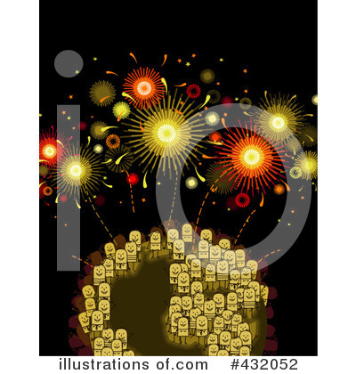 Royalty-Free (RF) Fireworks Clipart Illustration by NL shop - Stock Sample #432052