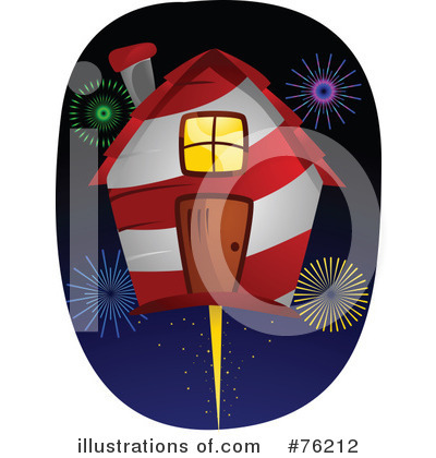 Royalty-Free (RF) Fireworks Clipart Illustration by BNP Design Studio - Stock Sample #76212