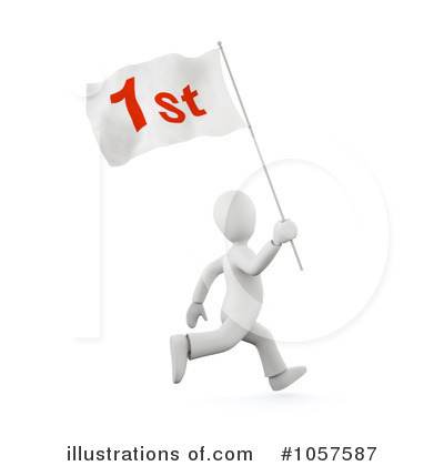 Royalty-Free (RF) First Place Clipart Illustration by chrisroll - Stock Sample #1057587