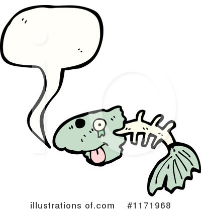 Royalty-Free (RF) Fish Bone Clipart Illustration by lineartestpilot - Stock Sample #1171968