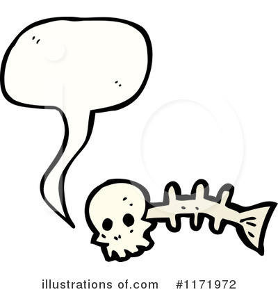 Fish Bones Clipart #1171972 by lineartestpilot