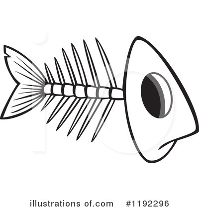 Royalty-Free (RF) Fish Bones Clipart Illustration by toonaday - Stock Sample #1192296
