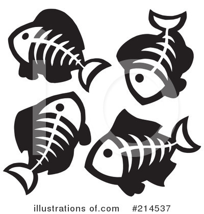 Fish Bone Clipart #214537 by visekart
