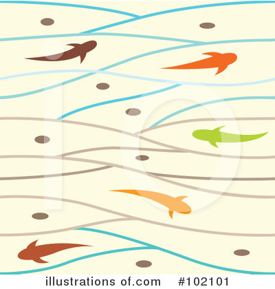 Royalty-Free (RF) Fish Clipart Illustration by Cherie Reve - Stock Sample #102101