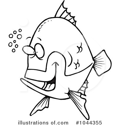 Royalty-Free (RF) Fish Clipart Illustration by toonaday - Stock Sample #1044355
