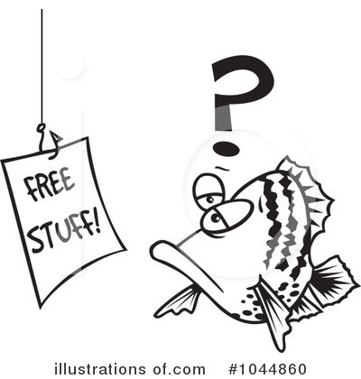 Royalty-Free (RF) Fish Clipart Illustration by toonaday - Stock Sample #1044860