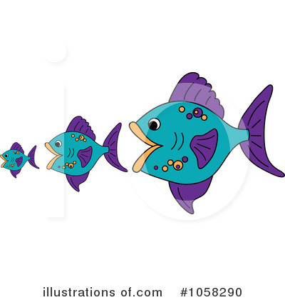 Royalty-Free (RF) Fish Clipart Illustration by Pams Clipart - Stock Sample #1058290