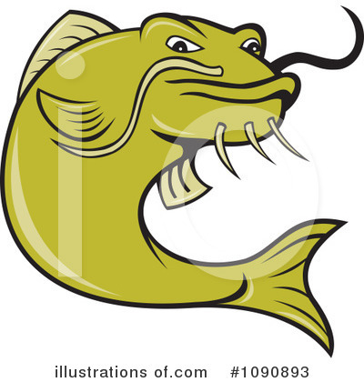Royalty-Free (RF) Fish Clipart Illustration by patrimonio - Stock Sample #1090893