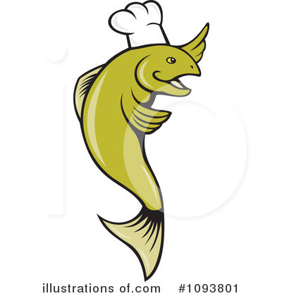 Royalty-Free (RF) Fish Clipart Illustration by patrimonio - Stock Sample #1093801