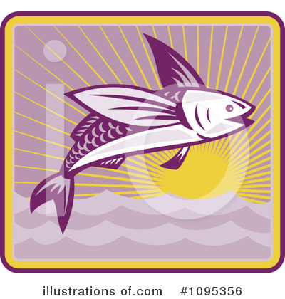 Flying Fish Clipart #1095356 by patrimonio