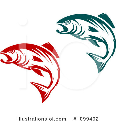 Royalty-Free (RF) Fish Clipart Illustration by Vector Tradition SM - Stock Sample #1099492