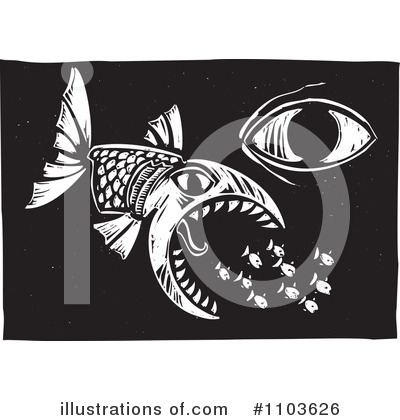 Royalty-Free (RF) Fish Clipart Illustration by xunantunich - Stock Sample #1103626