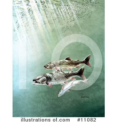Royalty-Free (RF) Fish Clipart Illustration by JVPD - Stock Sample #11082