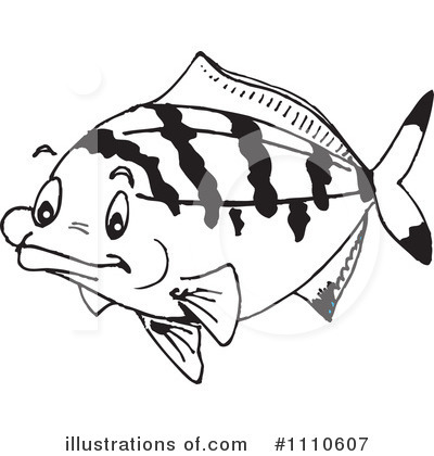 Royalty-Free (RF) Fish Clipart Illustration by Dennis Holmes Designs - Stock Sample #1110607