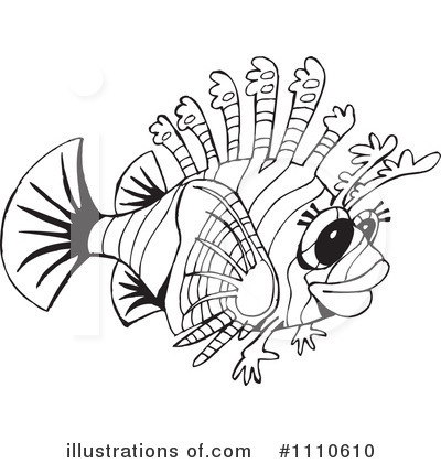 Lionfish Clipart #1110610 by Dennis Holmes Designs