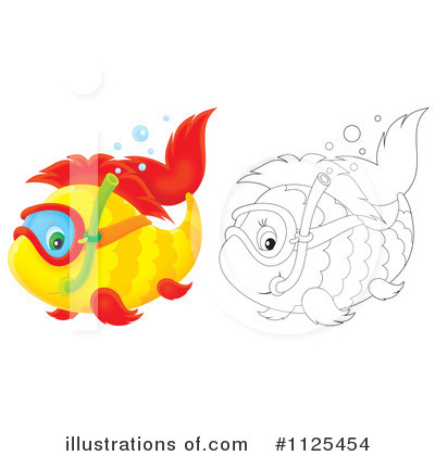 Royalty-Free (RF) Fish Clipart Illustration by Alex Bannykh - Stock Sample #1125454