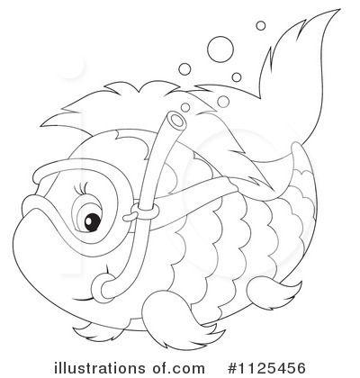 Royalty-Free (RF) Fish Clipart Illustration by Alex Bannykh - Stock Sample #1125456