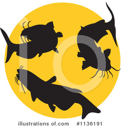 Royalty-Free (RF) Fish Clipart Illustration by patrimonio - Stock Sample #1136191