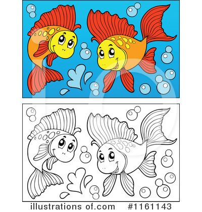 Royalty-Free (RF) Fish Clipart Illustration by visekart - Stock Sample #1161143