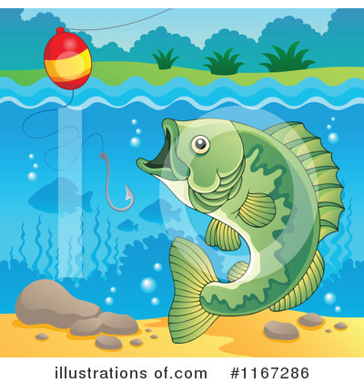 Royalty-Free (RF) Fish Clipart Illustration by visekart - Stock Sample #1167286