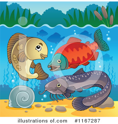 Royalty-Free (RF) Fish Clipart Illustration by visekart - Stock Sample #1167287