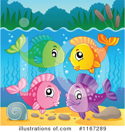 Royalty-Free (RF) Fish Clipart Illustration by visekart - Stock Sample #1167289