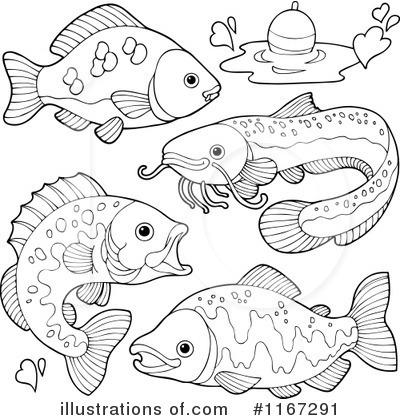 Royalty-Free (RF) Fish Clipart Illustration by visekart - Stock Sample #1167291