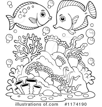 Royalty-Free (RF) Fish Clipart Illustration by visekart - Stock Sample #1174190