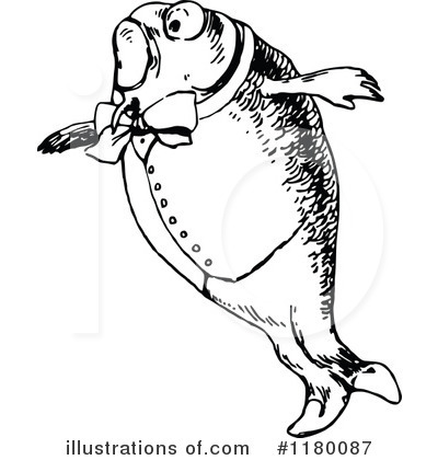 Royalty-Free (RF) Fish Clipart Illustration by Prawny Vintage - Stock Sample #1180087