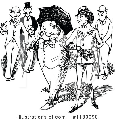 Royalty-Free (RF) Fish Clipart Illustration by Prawny Vintage - Stock Sample #1180090