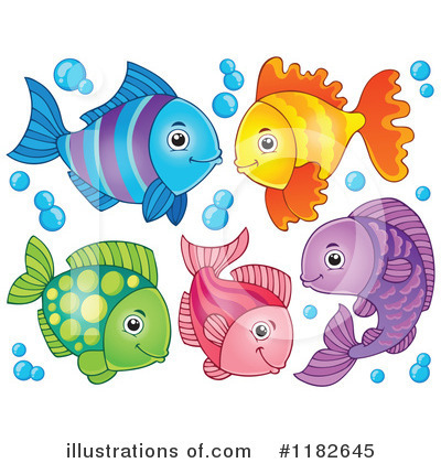 Royalty-Free (RF) Fish Clipart Illustration by visekart - Stock Sample #1182645