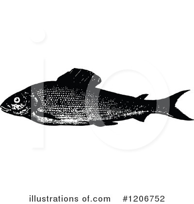 Royalty-Free (RF) Fish Clipart Illustration by Prawny Vintage - Stock Sample #1206752