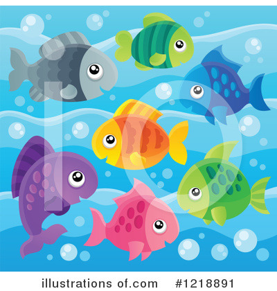 Royalty-Free (RF) Fish Clipart Illustration by visekart - Stock Sample #1218891