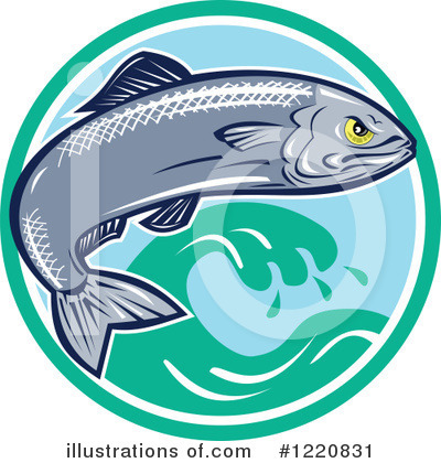 Royalty-Free (RF) Fish Clipart Illustration by patrimonio - Stock Sample #1220831