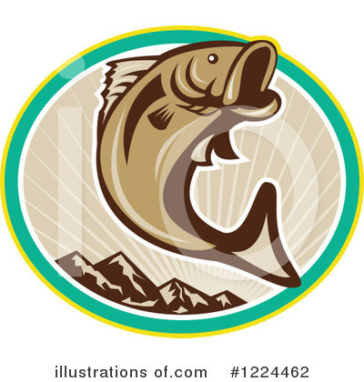 Royalty-Free (RF) Fish Clipart Illustration by patrimonio - Stock Sample #1224462