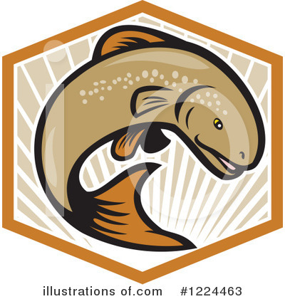 Royalty-Free (RF) Fish Clipart Illustration by patrimonio - Stock Sample #1224463