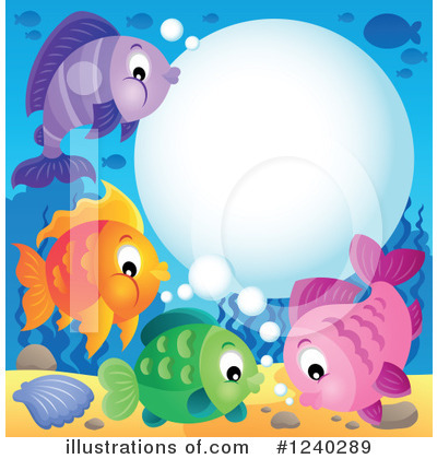 Royalty-Free (RF) Fish Clipart Illustration by visekart - Stock Sample #1240289