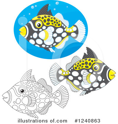 Royalty-Free (RF) Fish Clipart Illustration by Alex Bannykh - Stock Sample #1240863