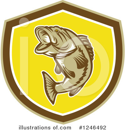 Largemouth Bass Clipart #1246492 by patrimonio